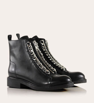 BILLI BI BLACK CALF/METAL SILVER 80