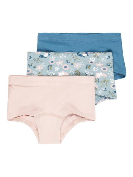 NMF Tights 3P Pale Mauve Flower