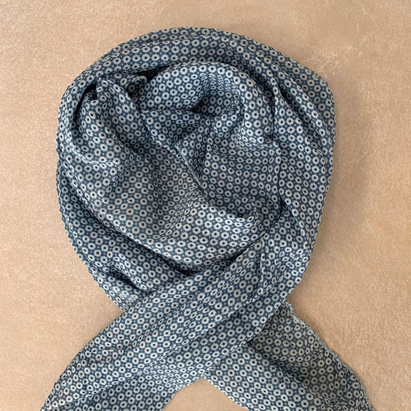 ThreeM Scarve Blue Cotton/Silk