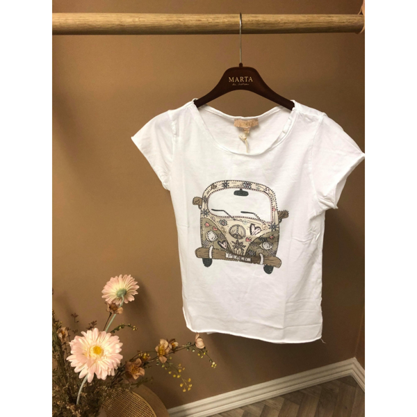 Marta Tee Beige Print