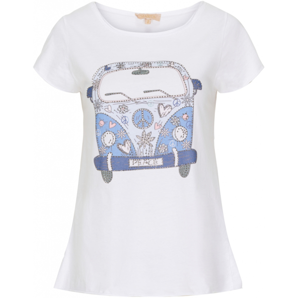 MARTA Tee Lyseblå Print