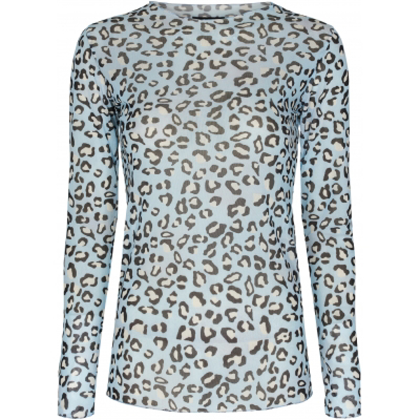 ThreeM Mesh Blouse Leo Print