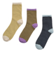 NU Checky 3 Pack Socks
