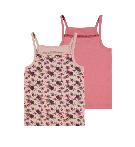 NKM Strap top 2p deco rose flower noos