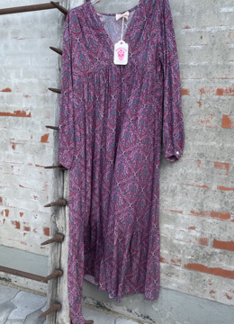 Banditas Dress Purple Paisley