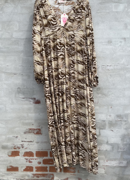 Banditas dress Cream Zebra
