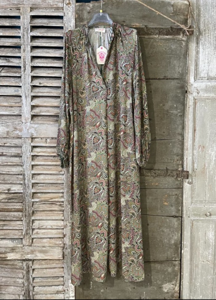 Banditas Dress Green Paisley
