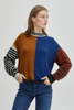 Pulz Jeans Astrid Color Block Pullover