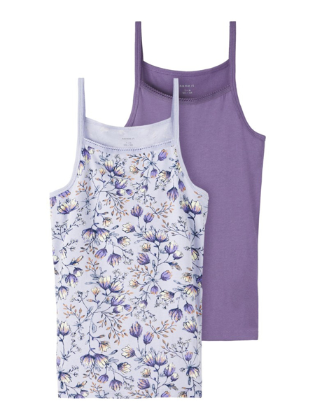 Name It Strap Top 2p Purple Flower Noos