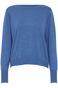Pulz Jeans Boatneck Zipper Pullover