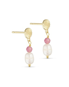 Pure By Nat Earring W. Gemstones