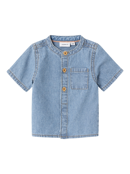 Name It Leo Stripe Denim Shirt