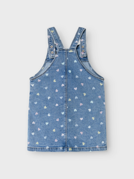 Name It Rosa Short Denim Bibskirt