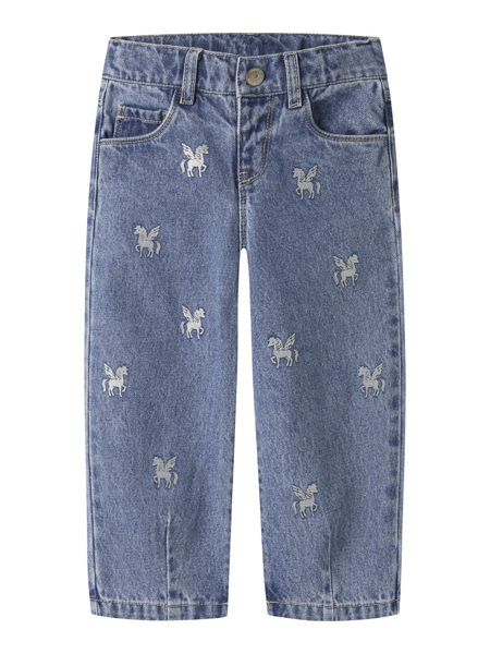 Name It Bella Barrel Glitter Jeans