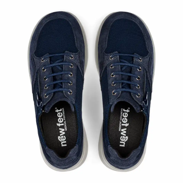 New Feet Shoe W/Lace & Zipper (W)