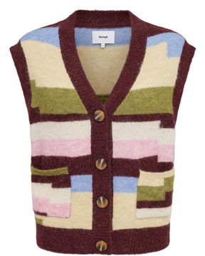 Nümph Riette Pixel Stripe Vest