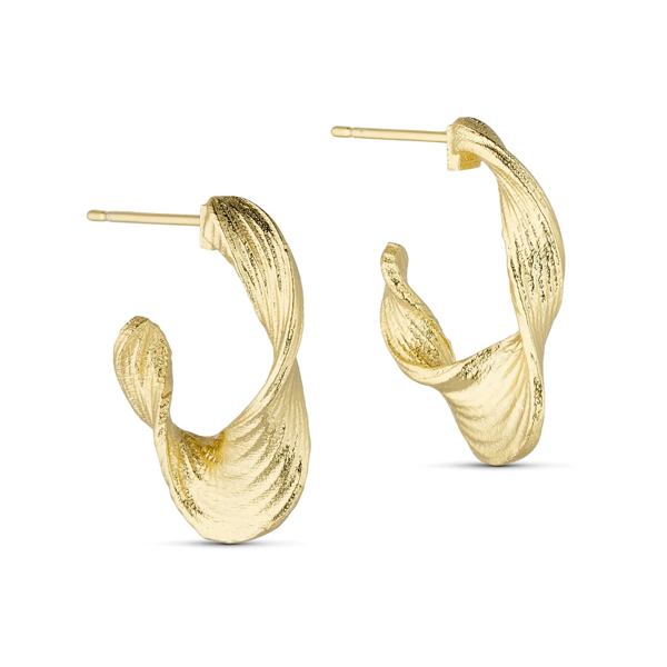 Pure By Nat Daphne Twisted Hoops
