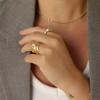 Pure By Nat Leaf Ring