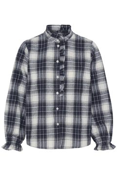 Pulz Jeans Kamma Ls Frill Shirt