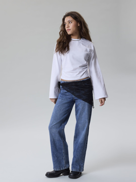 LMTD Novegat Stud Ruched Top